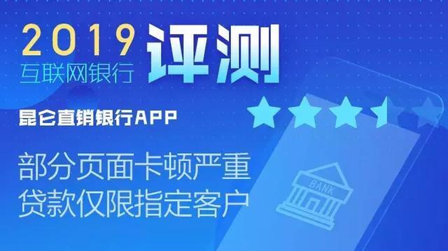 代理拉卡拉：昆仑直销银行APP部分页面卡顿严重 贷款仅限指定客户