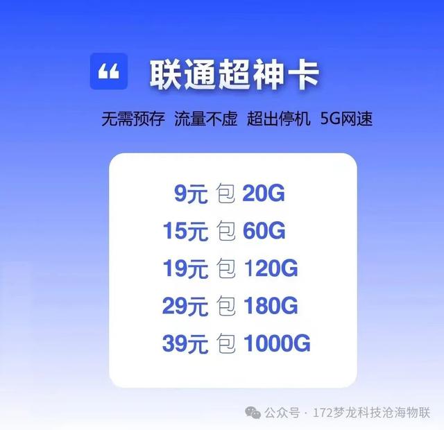 一清POS机：沧海新卡上架，梦龙5G联通卡，19元包120G高速5G流量卡！