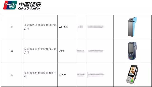 拉卡拉电签POS机：最新！48款智能云POS银联认证产品列表