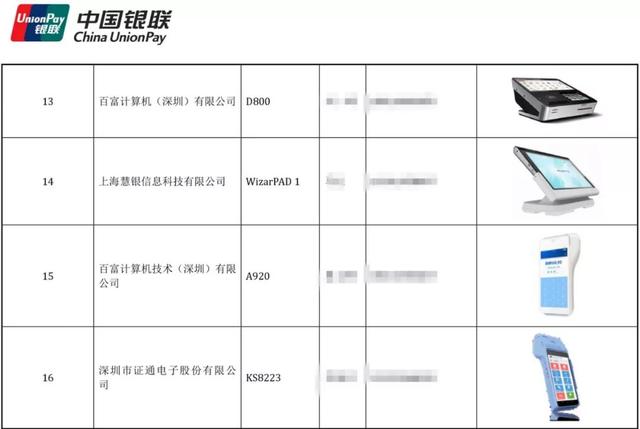 拉卡拉电签POS机：最新！48款智能云POS银联认证产品列表