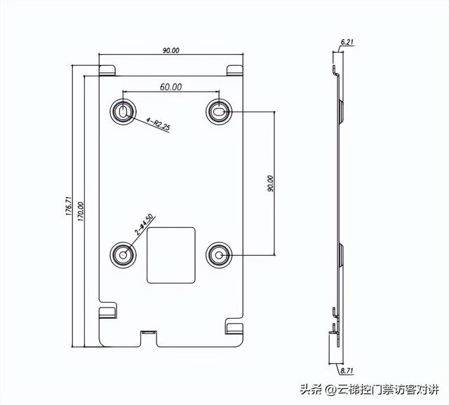 POS机安全：二维码刷卡人脸识别梯读卡器尺寸，式样，怎么安装？