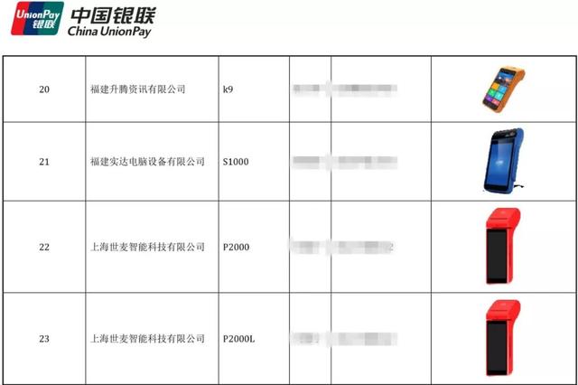 拉卡拉电签POS机：最新！48款智能云POS银联认证产品列表